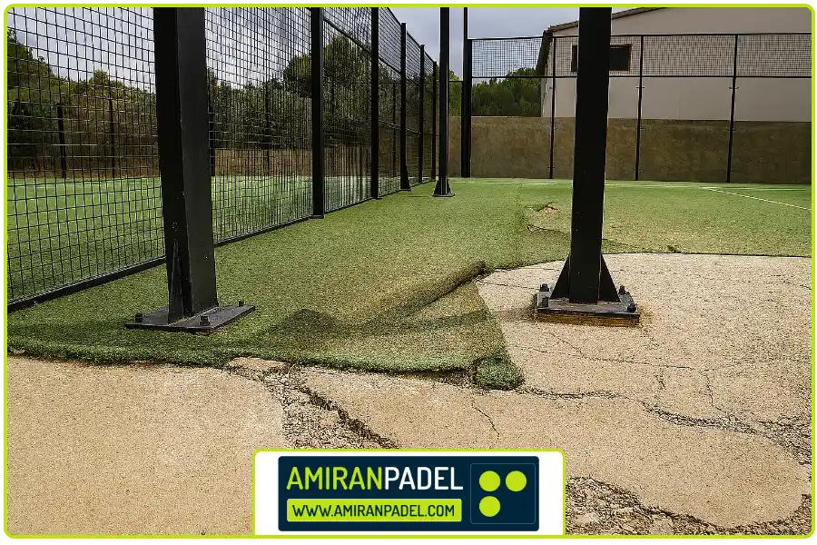 استفاده از مصالح ناسازگار | هزینه ساخت زمین پدل