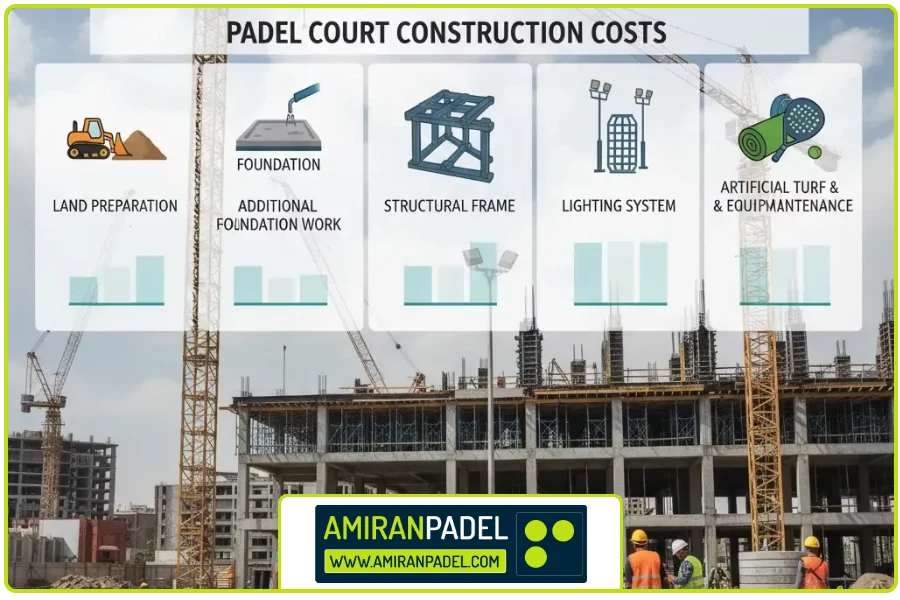 هزینه ساخت | ساخت زمین پدل