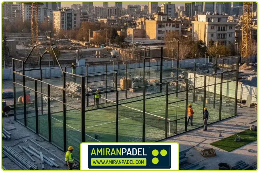 تصویر شاخص | ساخت زمین پدل در تهران