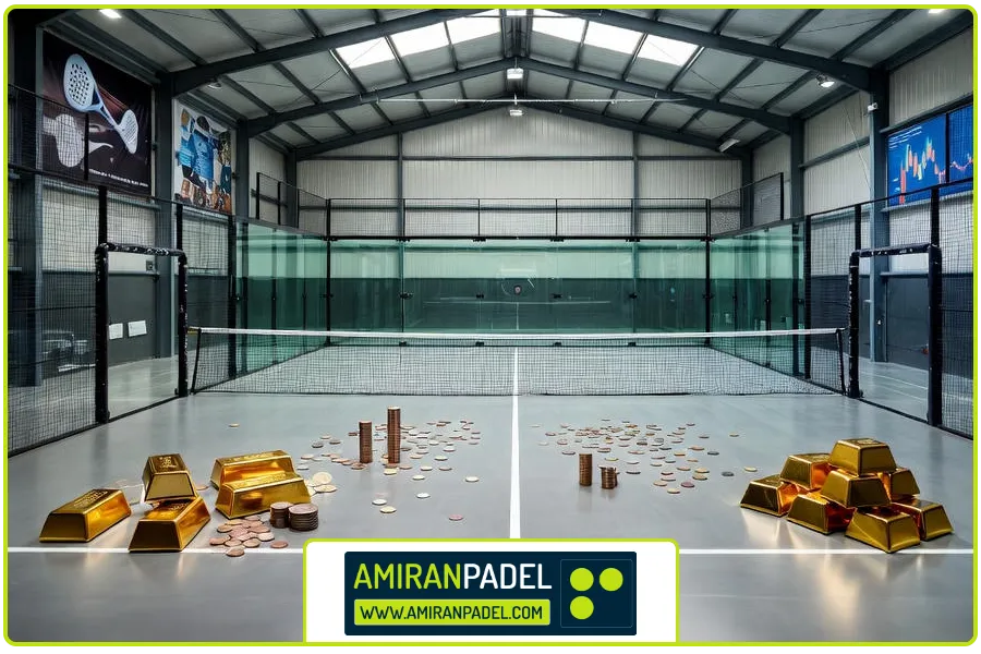 هزینه | زمین پدل سرپوشیده