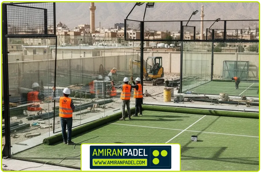 تصویر شاخص | ساخت زمین پدل در شیراز