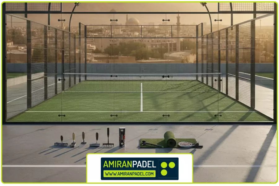 بند پایانی | ساخت زمین پدل در شیراز