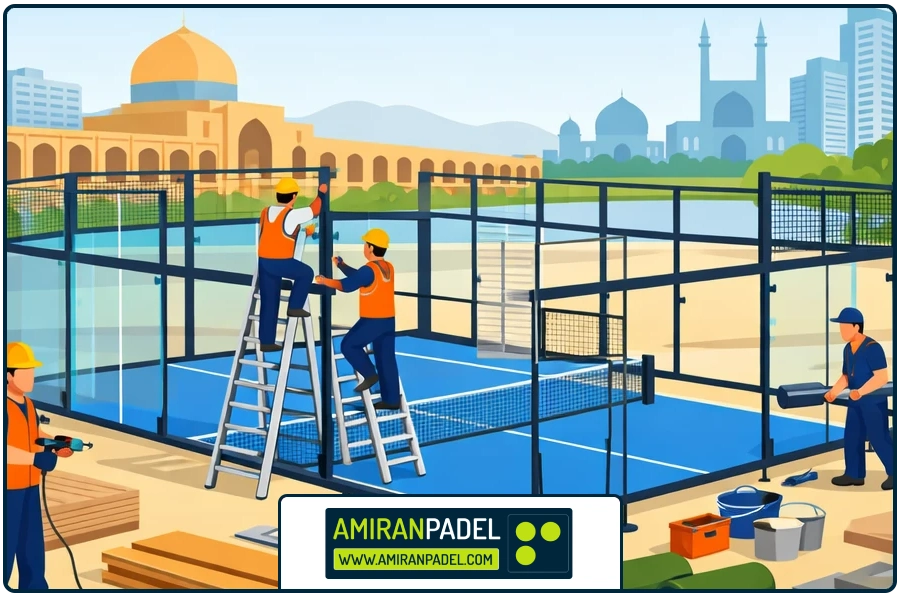 تصویر شاخص | ساخت زمین پدل در اصفهان