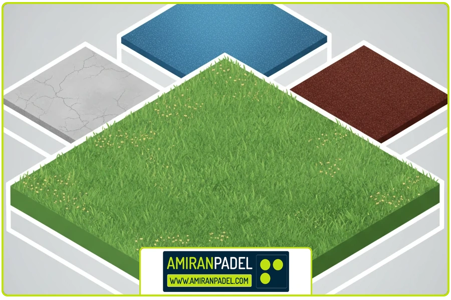 متریال | ساخت زمین پدل استاندارد